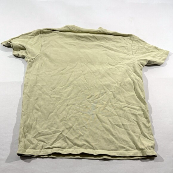 Young LA Womens Unisex Beige Varsity Pump Tee Sherpa Logo Oversized Sz XS - Picture 7 of 8